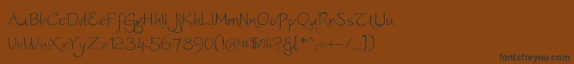 Worstveldslingextra Font – Black Fonts on Brown Background