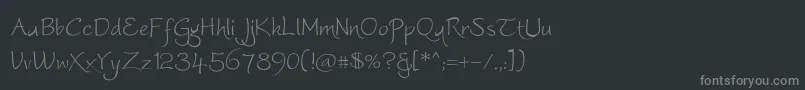 Worstveldslingextra Font – Gray Fonts on Black Background