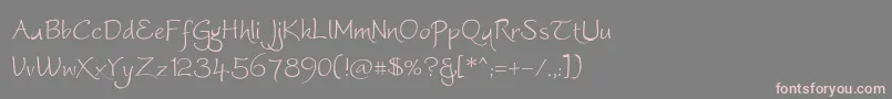 Worstveldslingextra Font – Pink Fonts on Gray Background