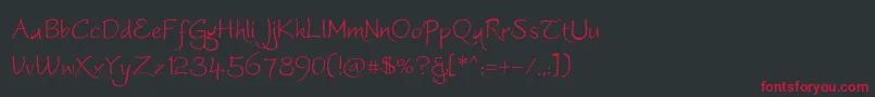 Worstveldslingextra Font – Red Fonts on Black Background