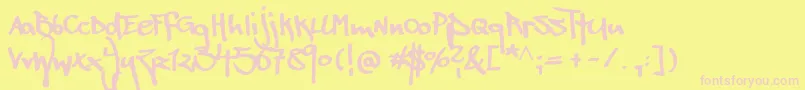 Weitere Informationen zur beatstreet-Schriftart beatstreet-Schriftart – Rosa Schriften auf gelbem Hintergrund