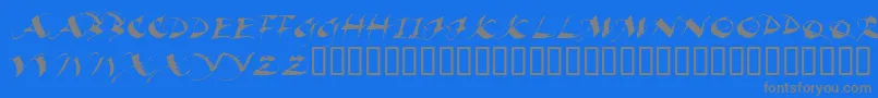 Weitere Informationen zur BEAUI -Schriftart BEAUI -Schriftart – Graue Schriften auf blauem Hintergrund