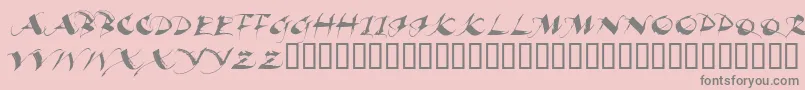 Saiba mais sobre a fonte BEAUI Fonte BEAUI – fontes cinzas em um fundo rosa