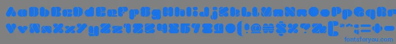 BEAUTIFUL eclipse-Schriftart – Blaue Schriften auf grauem Hintergrund