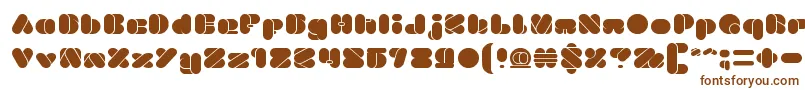 BEAUTIFUL eclipse Font – Brown Fonts on White Background
