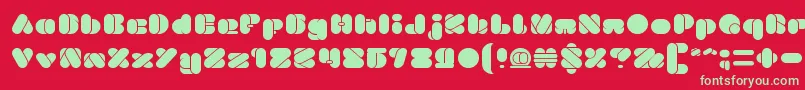 BEAUTIFUL eclipse Font – Green Fonts on Red Background