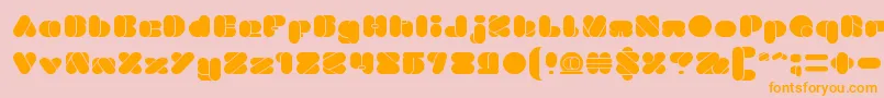 BEAUTIFUL eclipse Font – Orange Fonts on Pink Background