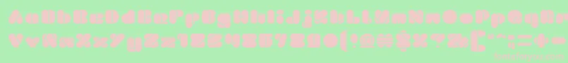 BEAUTIFUL eclipse Font – Pink Fonts on Green Background