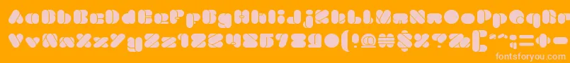 BEAUTIFUL eclipse Font – Pink Fonts on Orange Background