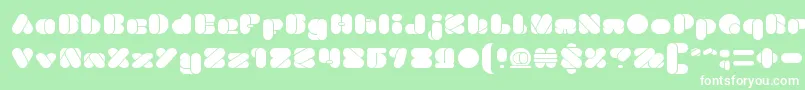 BEAUTIFUL eclipse Font – White Fonts on Green Background