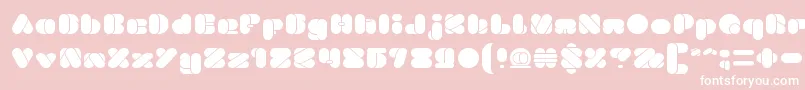 BEAUTIFUL eclipse Font – White Fonts on Pink Background