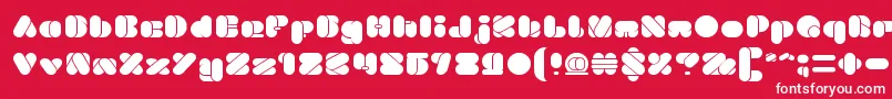 BEAUTIFUL eclipse Font – White Fonts on Red Background