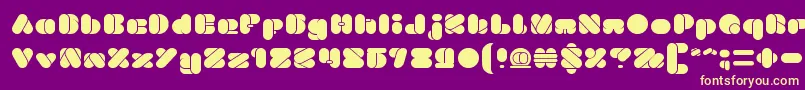 BEAUTIFUL eclipse Font – Yellow Fonts on Purple Background