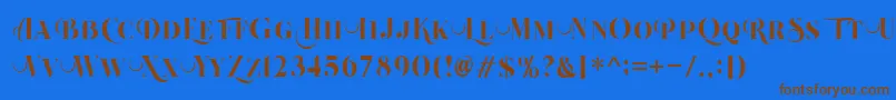 More about Beautiful Roses Regular Font Beautiful Roses Regular Font – Brown Fonts on Blue Background