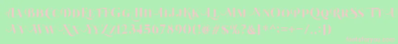Beautiful Roses Regular Font – Pink Fonts on Green Background