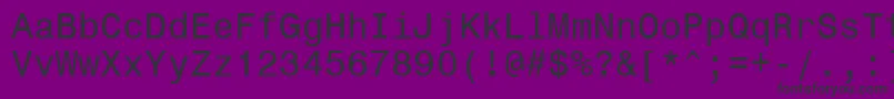 Monospace821Win95bt Font – Black Fonts on Purple Background