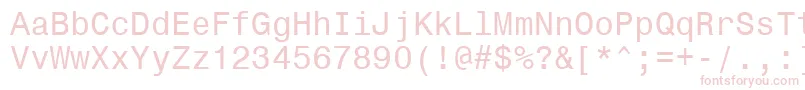Monospace821Win95bt Font – Pink Fonts on White Background