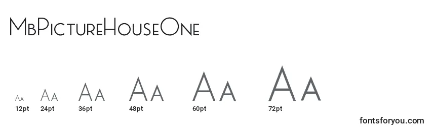 MbPictureHouseOne Font Sizes
