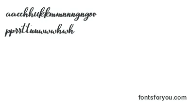 Beautiful Script font – maori Fonts