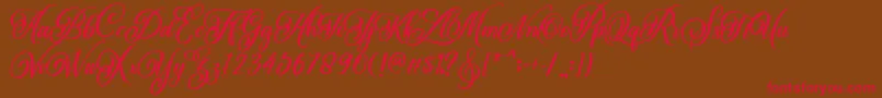 More about BeautifulLovina Regular Font BeautifulLovina Regular Font – Red Fonts on Brown Background