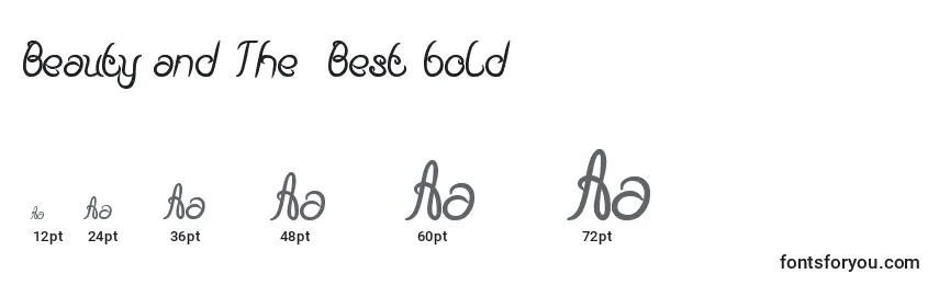 Beauty and The  Best bold Font Sizes