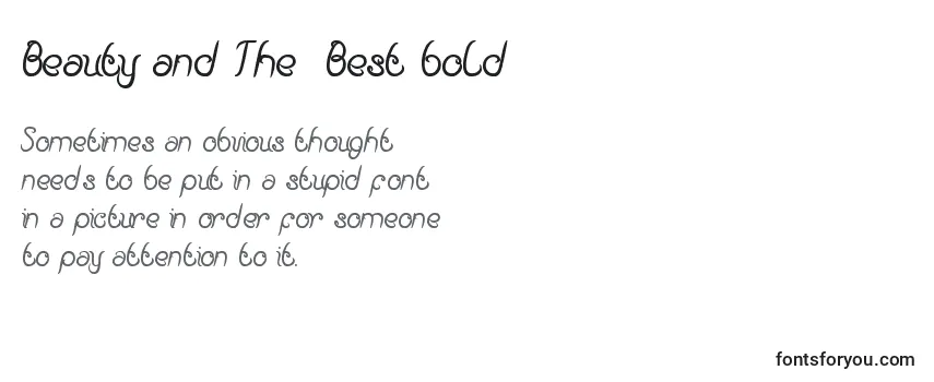 Beauty and The  Best bold Font