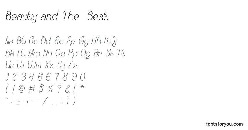 Fuente Beauty and The  Best - alfabeto, números, caracteres especiales