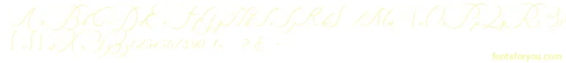 Шрифт beauty angelique – жёлтые шрифты