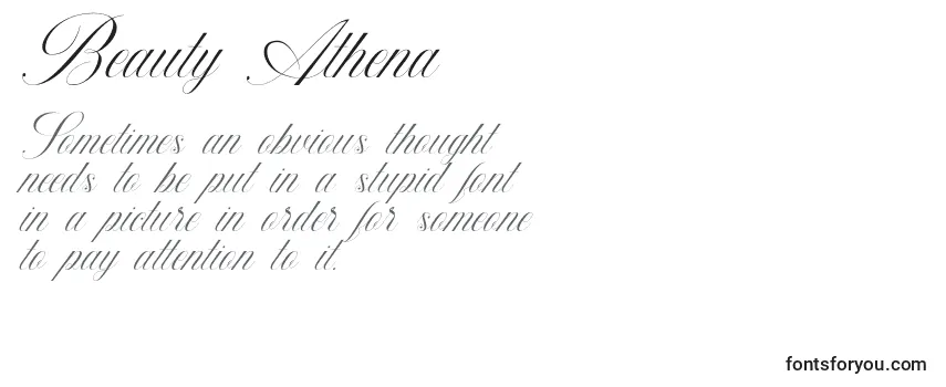 Schriftart Beauty Athena