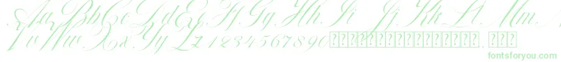 Beauty Athena-Schriftart – Grüne Schriften