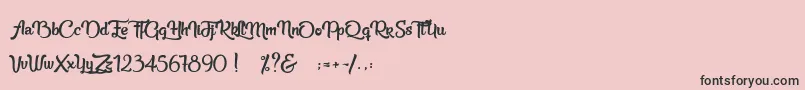 More about Beauty in the Ordinary Font Beauty in the Ordinary Font – Black Fonts on Pink Background