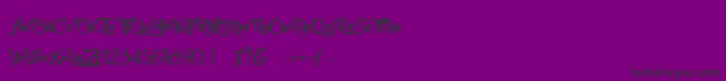 Beauty in the Ordinary-fontti – mustat fontit violetilla taustalla