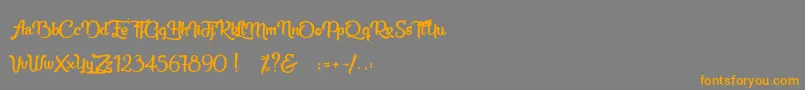 More about Beauty in the Ordinary Font Beauty in the Ordinary Font – Orange Fonts on Gray Background