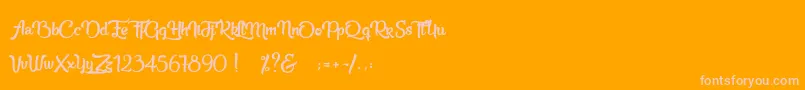 More about Beauty in the Ordinary Font Beauty in the Ordinary Font – Pink Fonts on Orange Background