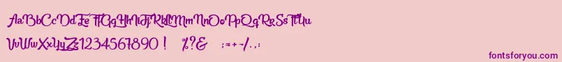 More about Beauty in the Ordinary Font Beauty in the Ordinary Font – Purple Fonts on Pink Background