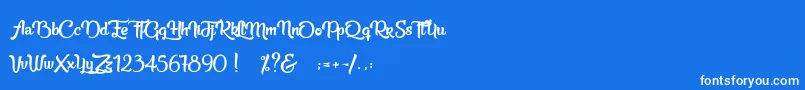 Beauty in the Ordinary Font – White Fonts on Blue Background