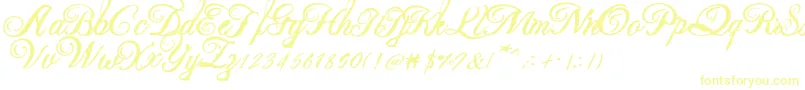 Beauty new 2-Schriftart – Gelbe Schriften