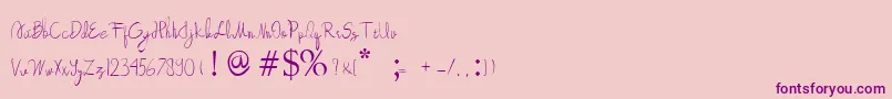 More about beautyforest 1 2 Font beautyforest 1 2 Font – Purple Fonts on Pink Background
