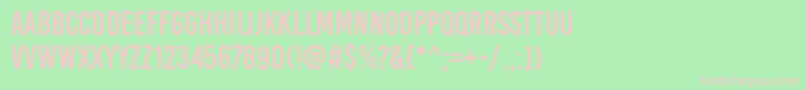 BebasKai Font – Pink Fonts on Green Background