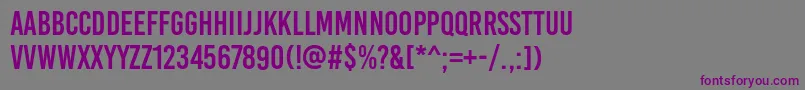 BebasKai Font – Purple Fonts on Gray Background