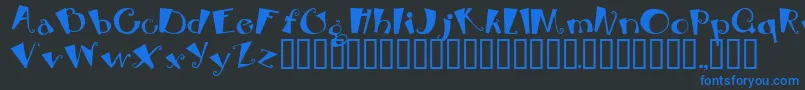 BEBOP Font – Blue Fonts on Black Background