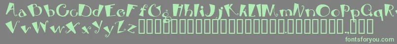 BEBOP Font – Green Fonts on Gray Background