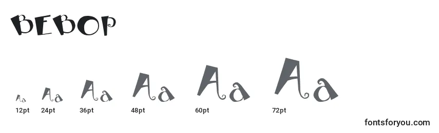 BEBOP (120928) Font Sizes