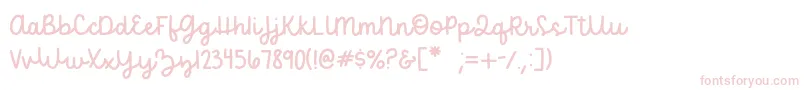 becca  perry script   sample Font – Pink Fonts