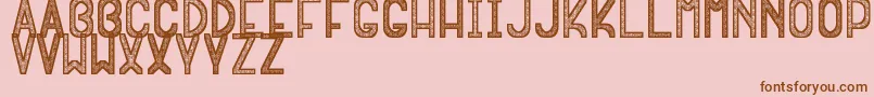 EskimporceVsf Font – Brown Fonts on Pink Background