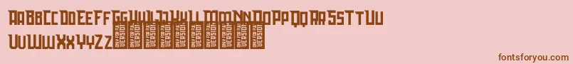 Bedebah Font – Brown Fonts on Pink Background