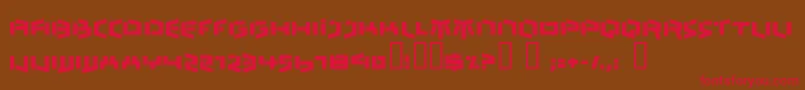 BEDLR    Font – Red Fonts on Brown Background