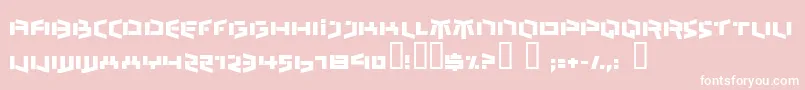 BEDLR    Font – White Fonts on Pink Background