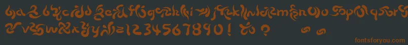 BEECH   -fontti – ruskeat fontit mustalla taustalla