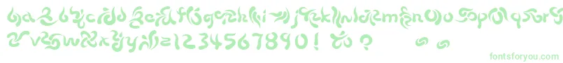 BEECH    Font – Green Fonts on White Background